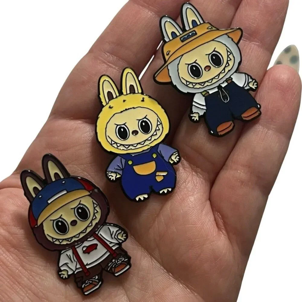 Labubu Dressed Up in Overalls Enamel Pin